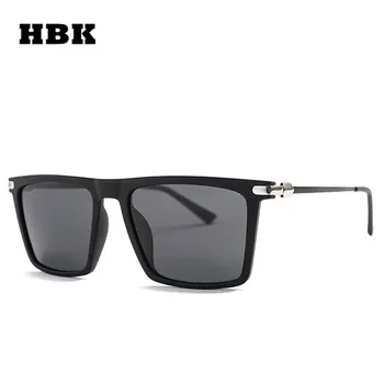 HBK mężczyźni spolaryzowane kwadratowe okulary 2019 nowa moda okulary wysokiej jakości odcienie okulary do aktywnego wypoczynku męski UV400