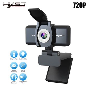 HXSJ S90 HD webcam 720P web cam 360 stopni obrotowa kamera PC połączenie wideo i nagrywanie z шумоподавляющим mikrofonem do PC
