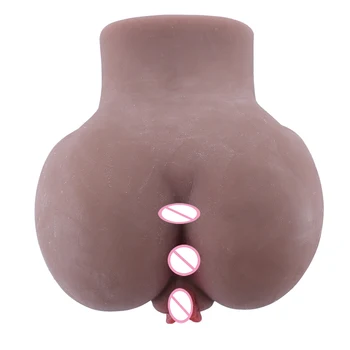 Hismith mała dupa masturbator męski Silikonowa sztuczna wagina podwójny otwór mini sex zabawki dla mężczyzn