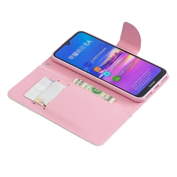 Honor 8A flip wallet etui do Huawei Honor 8A Book Style etui do telefonu Huawei Honor 8A 8 A Y6 2019 3D Vision skórzany pokrowiec Coque