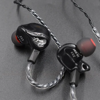 Hot KZ ZS3 In Ear słuchawki Аудиомониторы oslona dzwiekochlonna HiFi muzyka sportowe ergonomiczne słuchawki z mikrofonem zestaw słuchawkowy czarny ZSE
