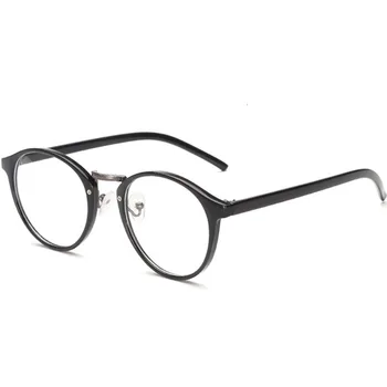 Iboode Vintage Round Glasses frame retro damskie ramka przezroczyste soczewki okulary marki projektant gafas De Sol Gafas eyeglasses eyewear
