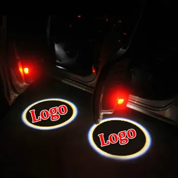JURUS 2 szt. bezprzewodowy laser led światło drzwi samochodu witamy logo duch cień lampy logo projektor światła do Ford Mondeo MK4 S-MAX