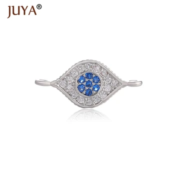 JUYA Jewelry Making złącza przykre Hamsa ręcznie Amulet biżuteria akcesoria zestaw do DIY bransoletki wnioski składniki