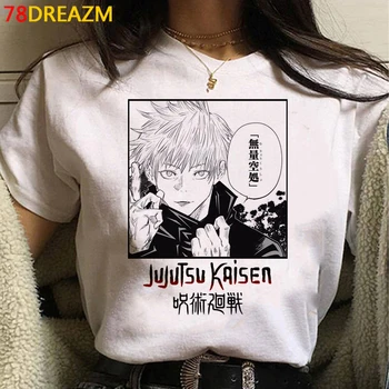 Jujutsu Kaisen Gojo Satoru Yuji Itadori tshirt top tees male 2021 estetyczna koszulka ulzzang graphic tshirt tees