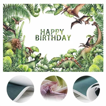 Jurajski świat dinozaurów partia tło do zdjęć fotografia tło noworodka z Okazji Urodzin motyw dekoracji