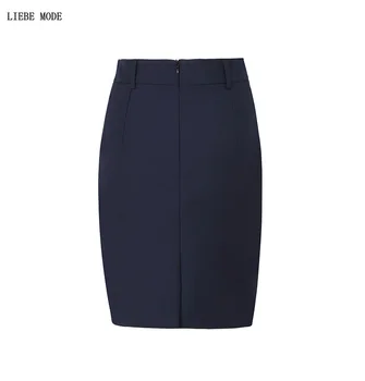 Kobiety formalna odzież robocza spódnica ołówek panie Bodycon A-line spódnica rozmiar plus czarny szary niebieski biznes kariera kostium spódnica kobiety 5XL