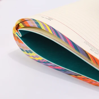 Kolor obrzeża PU miękka skórzana powierzchnia Notatnik kreatywna linia pozioma Notatnik studenckie, materiały piśmienne biznesu notatnik