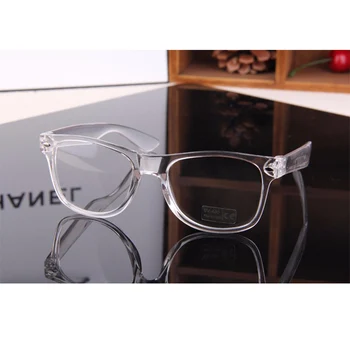 Kwadratowe oprawki okularowe Okulary przezroczyste soczewki męskie okulary przezroczyste okulary Przezroczysta oprawa z tworzywa sztucznego retro fałszywe okulary