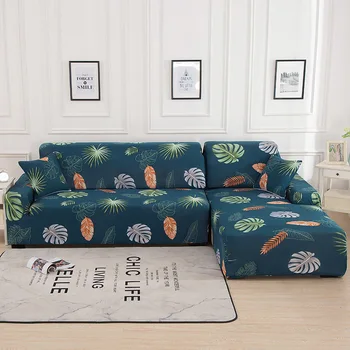 L-kształtne elastyczne poduszki z sofy do salonu Sofa pokrowiec stretch kanapa narożna pokrowiec etui 1/2/3/4 siedzenia przekroju sofa ręcznik