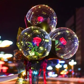 LED light ball-bukiet róż DIY innowacyjny produkt święto DIY dekoracji stworzyć atmosferę stół ornament prosty Nowy 2021