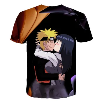 Lato 2020 z krótkim rękawem, Naruto 3D drukowane anime projekt koszulki moda nowość styl fajne kobiety i mężczyźni koszulka anime XS-6XL