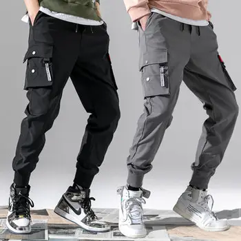 Letnie oddychające męskie spodnie Harajuku BF Japan Style High Streetwear Sweatpants Cool Boys Pencil Spodnie Joggers