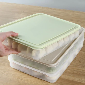 Lodówka pierogi pojemnik 1szt jednowarstwowy lodówka spożywcze pierogi szczelny pojemnik do przechowywania plastikowe pudełko