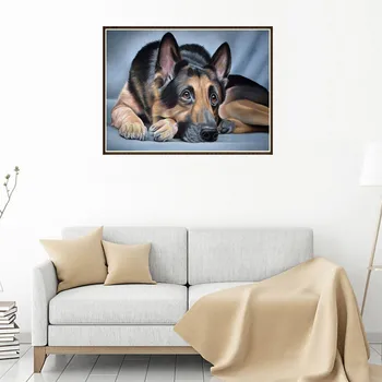 Lost dog 5D Embroidery Paintings Rhinestone Pasted DIY Diamond Painting Cross Stitch Drop Shipping De6