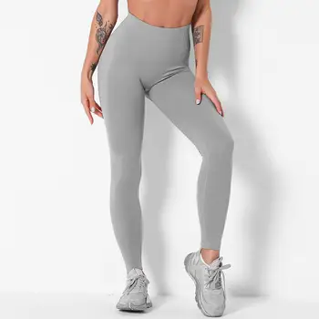 Lulubanana joga spodnie dla kobiet legginsy nowy jednolity kolor bez szwu dzianiny wysokiej talii hip-montaż siłowni, jogging fitness spodnie