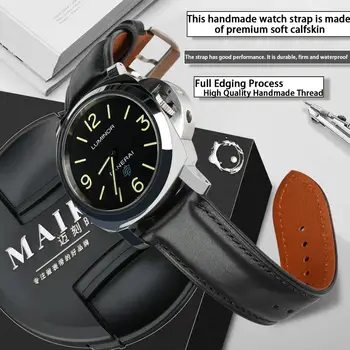 MAIKES luksusowe zegarki ze skóry naturalnej pasek z miękkiej skóry wołowej pasek bransoletka dla MIDO TISSOT Casio paski