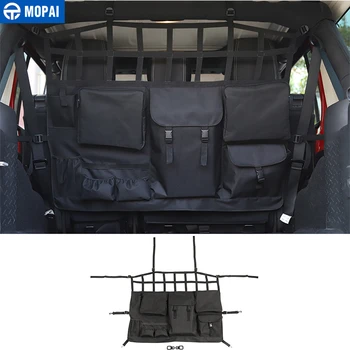 MOPAI układanie sprzątanie dla Jeep Wrangler JK JL bagażnika samochodu Pet izolacja netto torba do przechowywania akcesoria do Jeep Wrangler 2007-2019