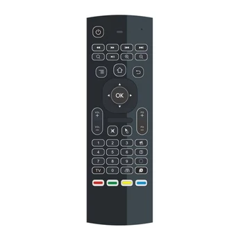 MX3 MX3-L z podświetleniem Air Mouse T3 Smart Voice Remote Control 2.4 G RF Wireless Keyboard dla X96 tx3 mini A95X H96 pro Android TV Box