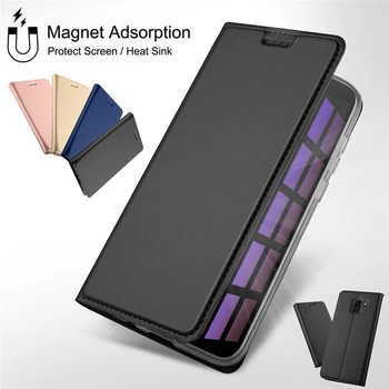 Magnetyczna skórzane flip book etui do telefonu Redmi Note 7 5 6 Pro 5A Prime 4X 4 6A Plus dla Xiaomi Mi A2 Lite A1 posiadacz karty pokrywa