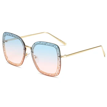 Marka projekt damska moda okulary Lady luksusowe przewymiarowany okulary przeciwsłoneczne w stylu Vintage UV400 okulary odcienie punkty Oculos de sol