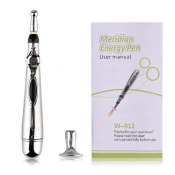 Masaż Meridian energia pen e-akupunktura uchwyt ulgę w bólu opieki zdrowotnej ciało relaks prezent dla kobiety mężczyźni 9 biegów bezpłatny żel
