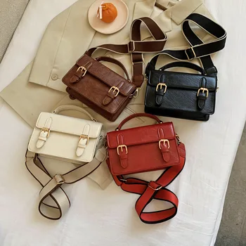 Małe torebki na ramię z imitacji skóry dla kobiet 2021 klasyczny trend Messenger torby na ramię i portfele damskie Lady luksusowy Ręczna torba