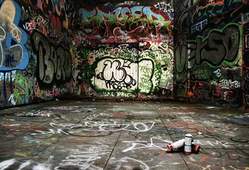 Mehofond Graffiti Ściany, Podłoga Zdjęcia Tło Uszkodzony Streszczenie Farby W Sprayu Dla Dzieci Portret Tło Dla Studia Fotograficznego Фотокал