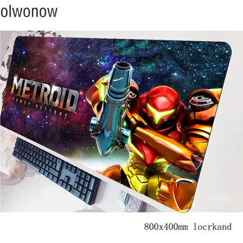 Metroid mousepad gamer Indie Pop 800x400x3mm podkładka pod mysz apodyktyczny laptop akcesoria do PC laptopa padmouse ergonomiczna mata