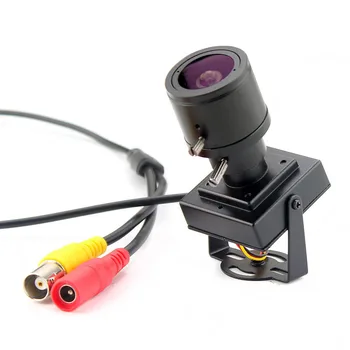 Mikro-wideo 6-22mm obiektyw Варифокальная Mini-kamera 1200tvl regulowany obiektyw przednia kamera CCTV, kamera wyprzedzania samochodu