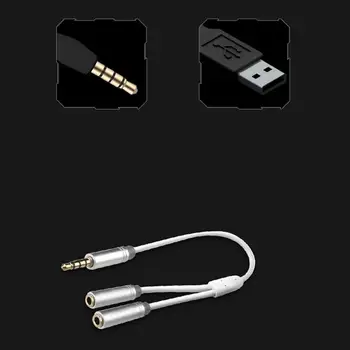 Mini-jack 3,5 mm USB-mikrofon do nagrywania.Tenis mikrofon Plug&Play do komputera KOMPUTER przenośny dla YouTube,gier, przesyłania strumieniowego