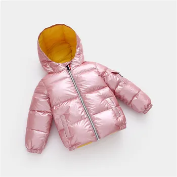 Moda Gęstnieje Ciepłe Bawełniane Zima Jasna Powierzchnia Fotelik Płaszcz I Ciężkie Stroje Dla Dzieci Chłopcy Dziewczynki Kurtki Dla 2-8 Lat