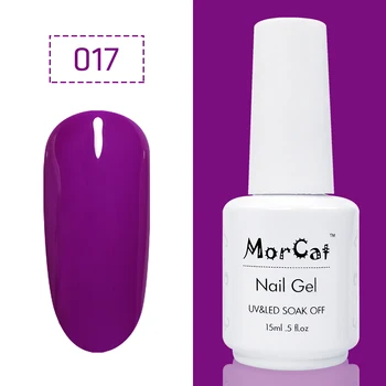 MorCat Nail Gel Polish Purple Color Series lakier UV żel lakier Nail Art Design Vernis pół-stałych fioletowy żel lakier do paznokci