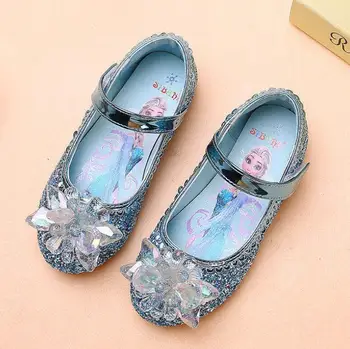 Mrożone Elsa królowa Śniegu buty dla jednej dziewczyny wiosna jesień księżniczka kreskówka Casual buty rozmiar 26-32