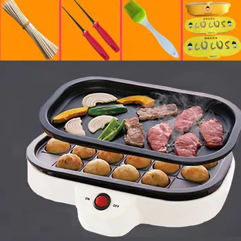 Muitifunction Takoyaki Maker Grill mini grill stek patelnia 24 otwory ośmiornica piłki Maker ośmiornica maszyna do pieczenia