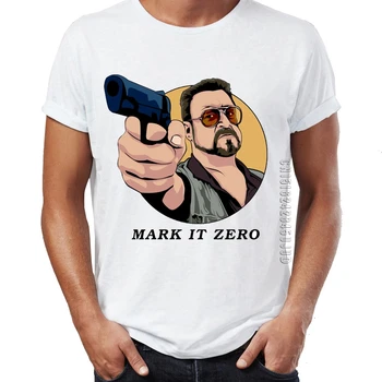 Męska koszulka The Big Lebowski Walter Mark It Zero Funny Quote Artsy Artwork Homme t-shirt Graphic Tops & Tees O-neck Camiseta