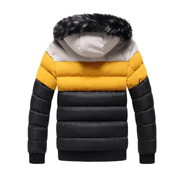 Męskie kurtki zimowe Moda płaszcz z kapturem, ciepłe grube wiatrówki wiatrówka Outwears kombinezony odzież Męska, odzież Męska firmowa kurtka LM066