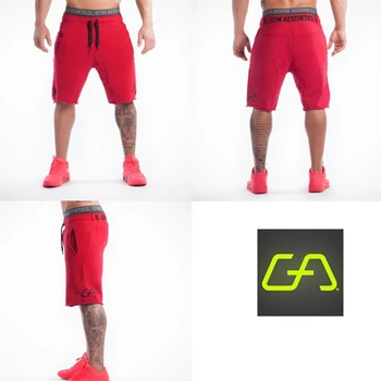 Mężczyźni 2019 Lato Nowa Moda Bawełna Spodenki Męskie Siłownie Fitness Kolan Spodnie Dresowe Męskie Biegacz Treningu Marka Krótkie Spodnie