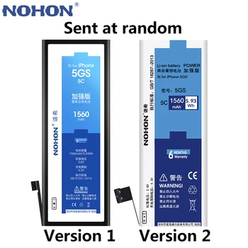 NOHON oryginalna bateria do iPhone 5S 6S 7 8 SE Bateria dla iPhone5S iPhone6S wymiana rzeczywistej pojemności telefonu Batarya darmowe narzędzia