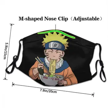 Naruto Uzumaki Ichiraku Ramen Głąby Mask Anti Haze Anime Manga Shippuden Protection Maski Jednorazowe Муфель