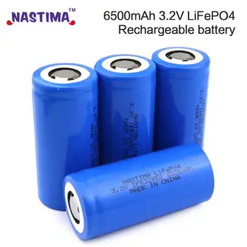 Nastima Lifepo4 32650 32700 akumulator 3.2 V 6500mAh z płaskim dachem dla zasilania rezerwowego latarka światła samochodu 32650 akumulator