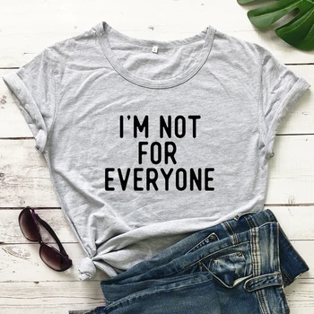 Nie dla wszystkich t-shirt casual unisex hipster grunge koszulka kobiety sarkastyczny introwertyk koszulki topy, stroje
