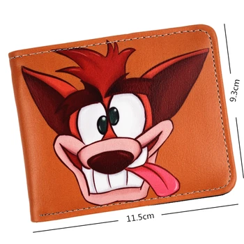 Nowa dostawa anime Crash Bandicoot torebka klasyczna gra portfel męski portfel
