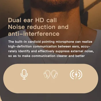 Nowa koncepcja element zawieszony ucho niewidoczne słuchawki douszne bezprzewodowe słuchawki Bluetooth Bluetooth 5.0 sport jogging бинауральный аурикулярный