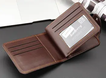Nowa moda baellerry męskie skórzane portfele krótki designerski portfel śruby portfel z монетным kieszeni posiadacz karty dla mężczyzny