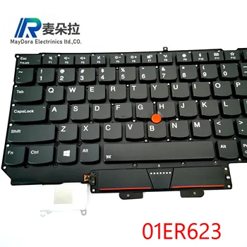 Nowa oryginalna amerykańska angielska klawiatura z podświetleniem dla Lenovo Thinkpad X1 Carbon 5th Gen 5 20K3 20K4 backlight Teclado 01ER623 SN20M08031