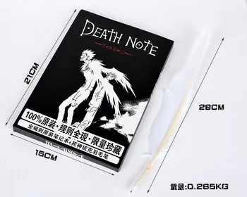 Nowy Death Note figurka Death Note L cosplay laptopa i pióro długopis książka pisanie dziennika death note book 21*15 cm