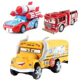Nowy Disney Pixar Sedan 3 Lightning McQueen Fritter Frank Tiny Uncle Mai 1:55 Die Cast Metal Model Toy Car dla dzieci prezent