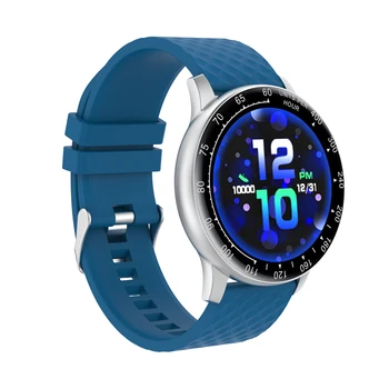 Nowy czarny srebrny metal inteligentny zegarek kolorowy ekran OLED Smartwatch moda damska fitness tracker monitor rytmu serca montre homme