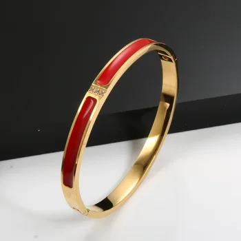 Nowy marka Kryształ Mężczyźni Kobiety OL Staiess stalowe mankietów bransoletki luksusowy poprawiny Uroku bransoletki biżuteria prezent